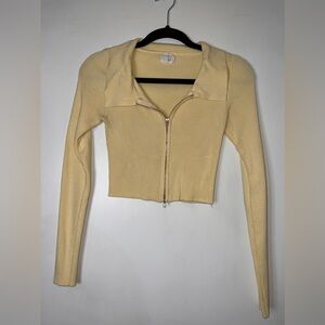 Ribbed Crop Long Sleeve